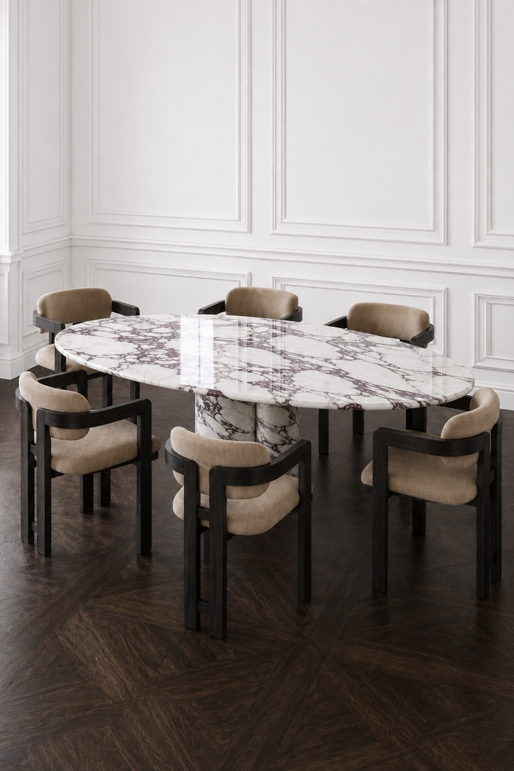 Santorini Marble Dining Table