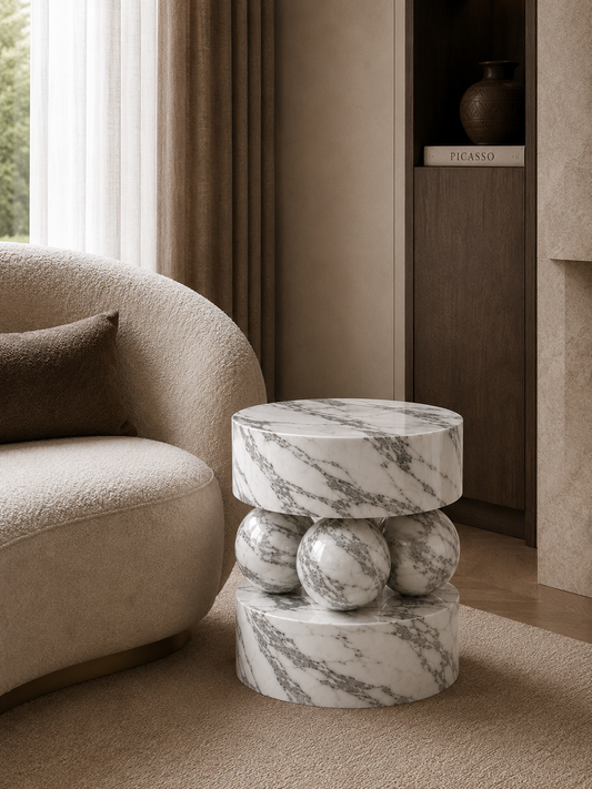Venice Marble Side Table