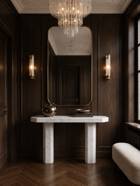 Santorini Marble Console Table