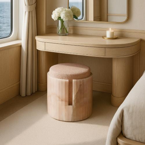 Luxury Onyx & Marble Chairs for Dressing & Vanity Spaces