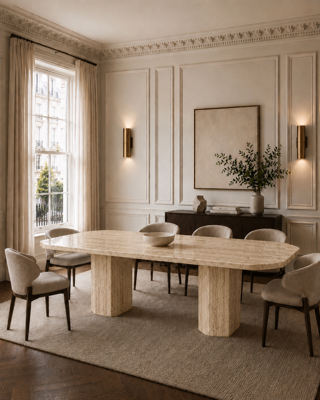Saint Tropez Marble Dining Table