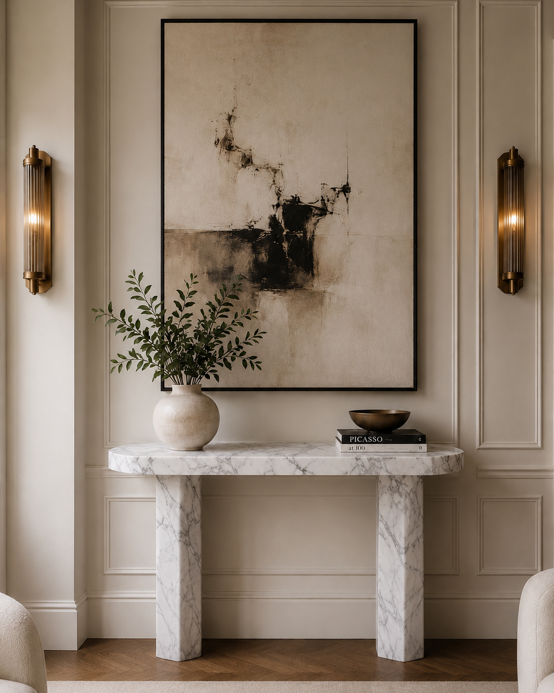 Santorini Marble Console Table