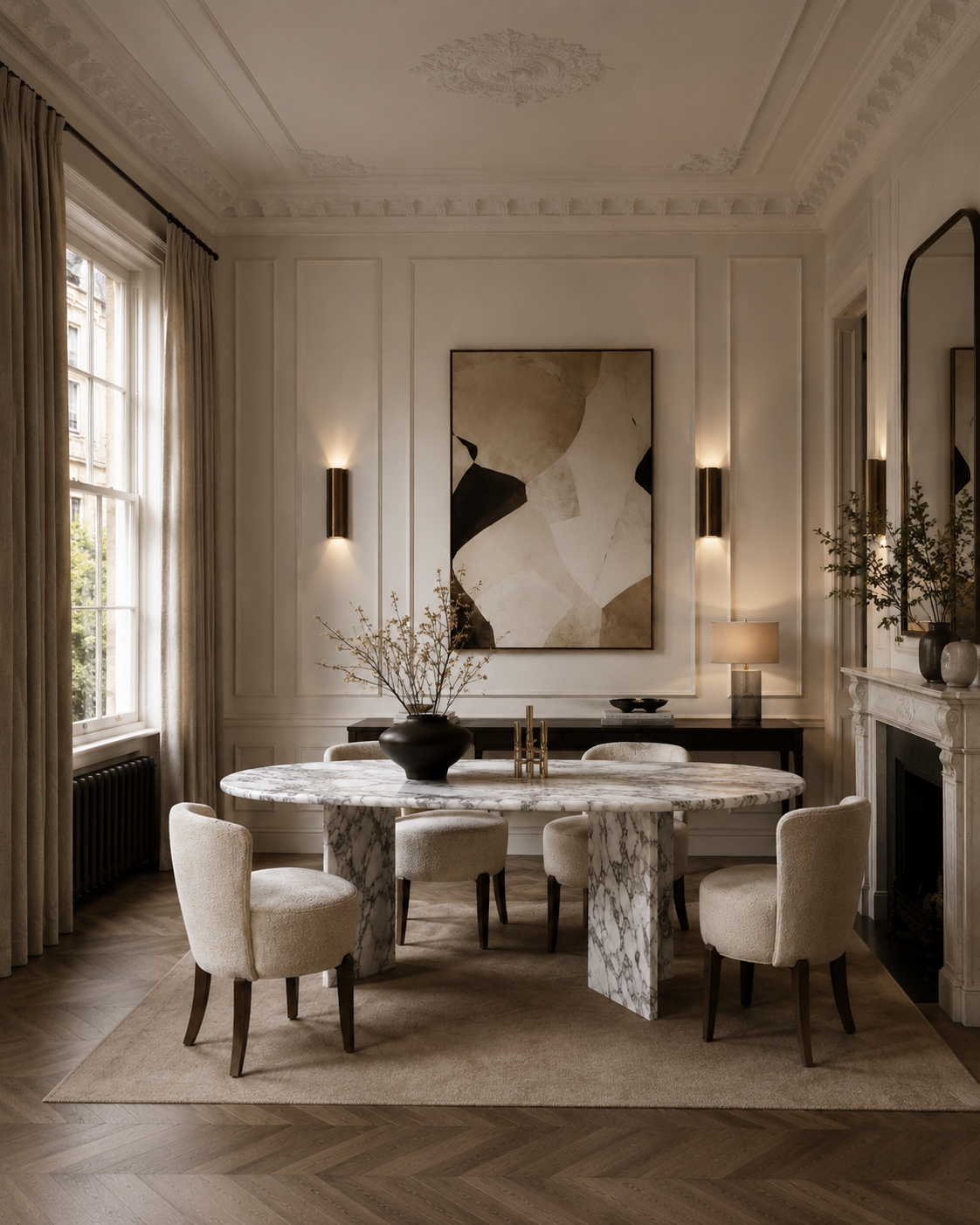 Amalfi Marble Dining Table