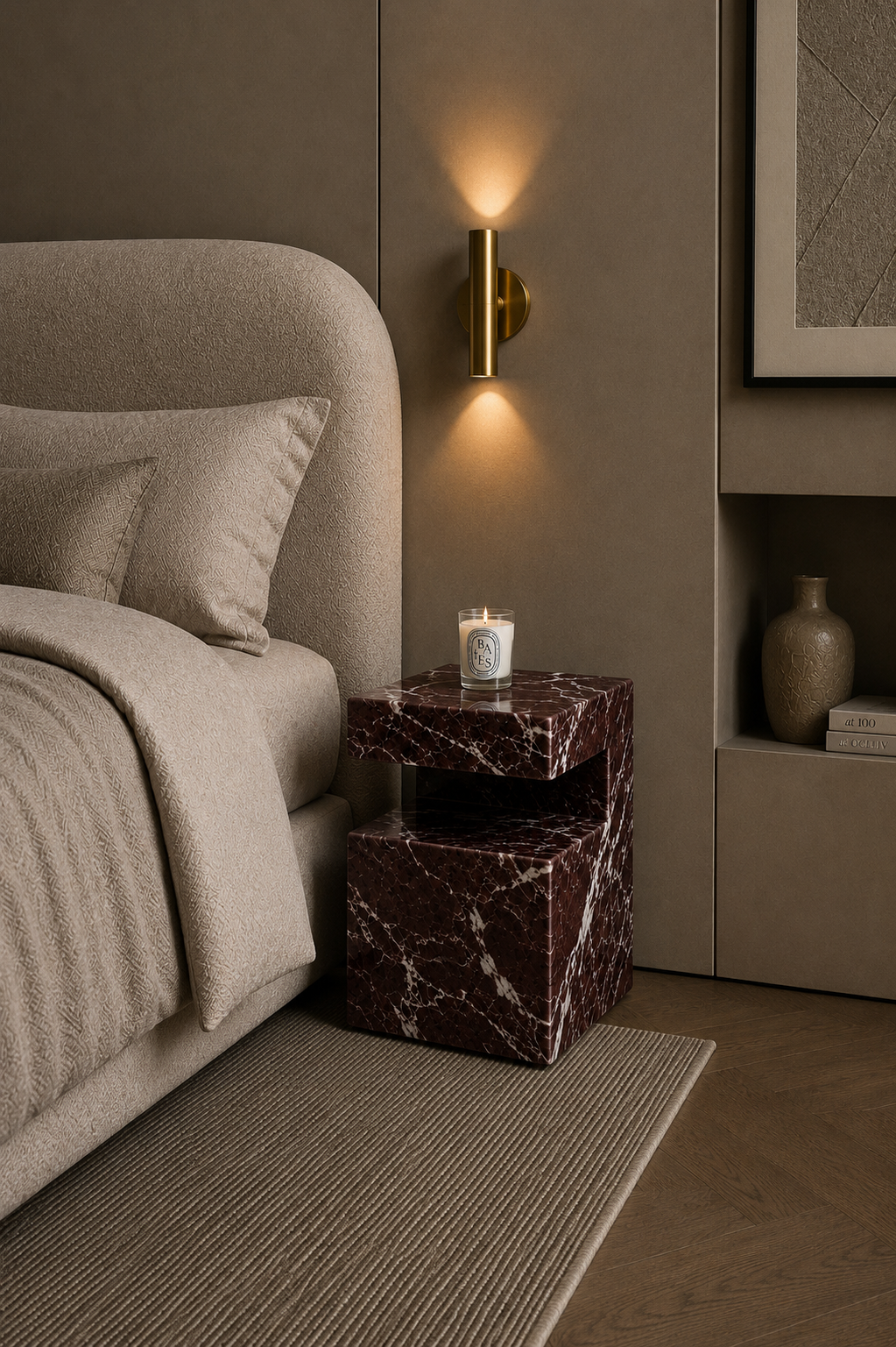 Como Marble Side Table