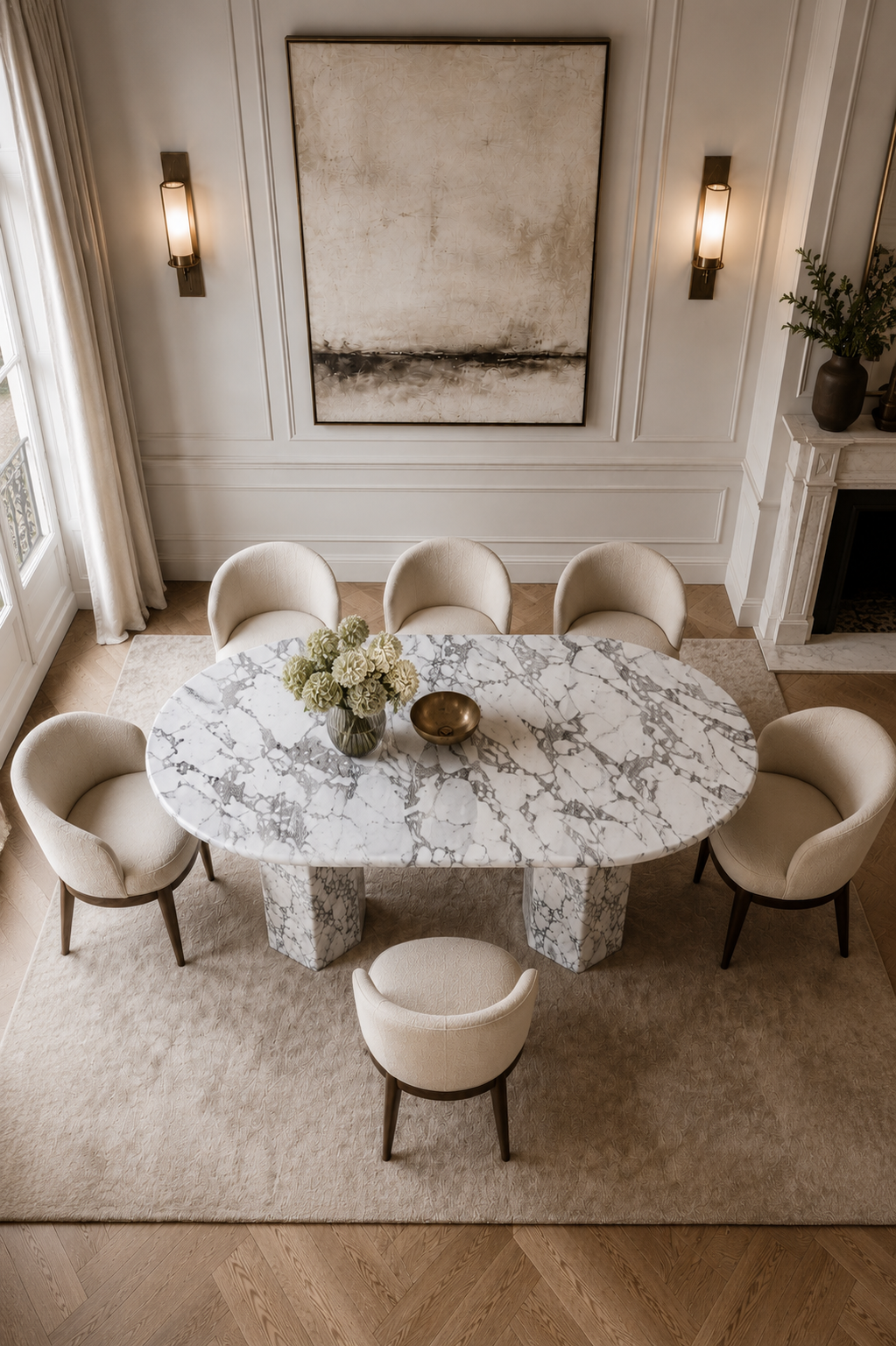 Athens Marble Dining Table