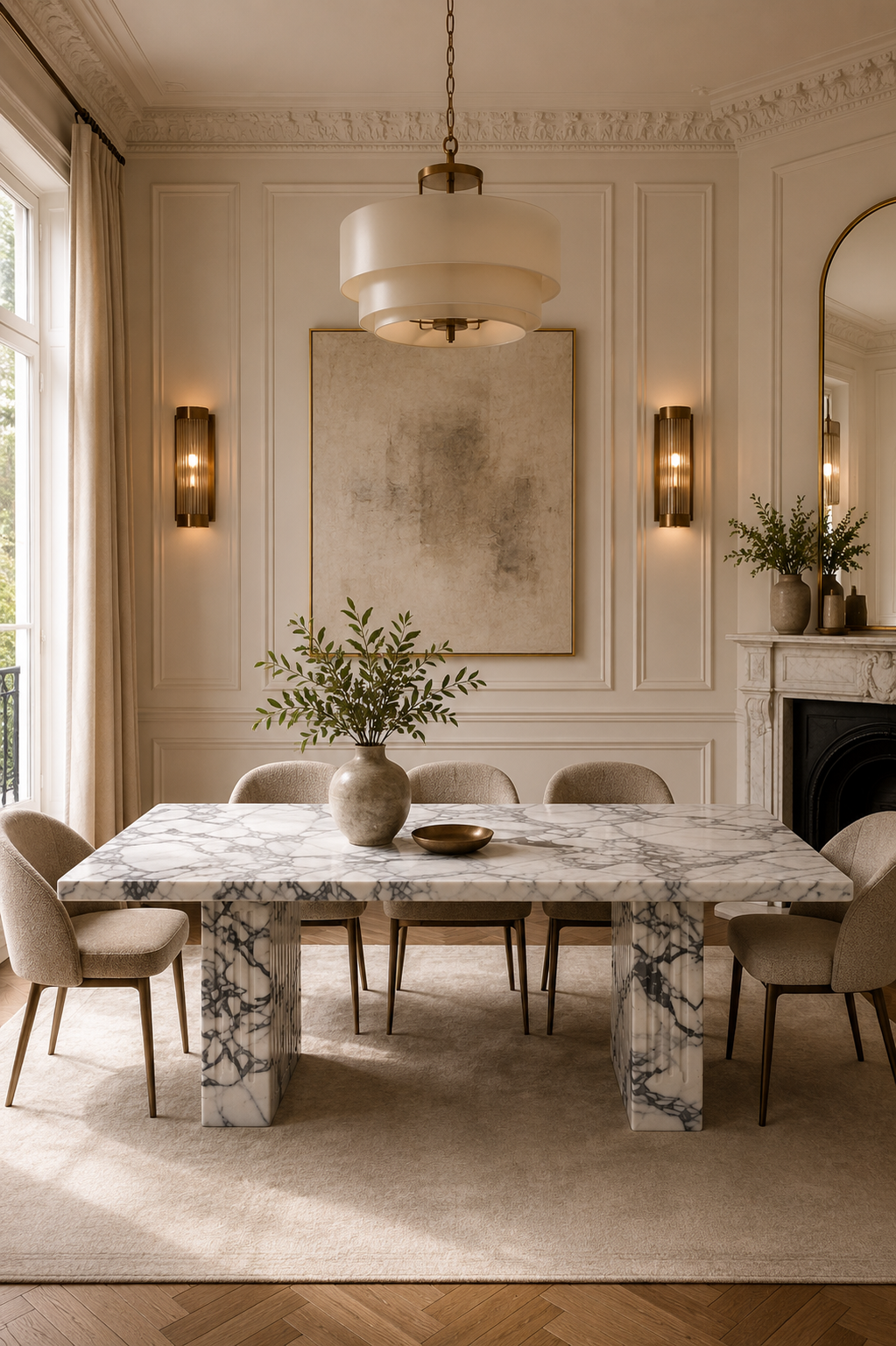 Monaco Marble Dining Table