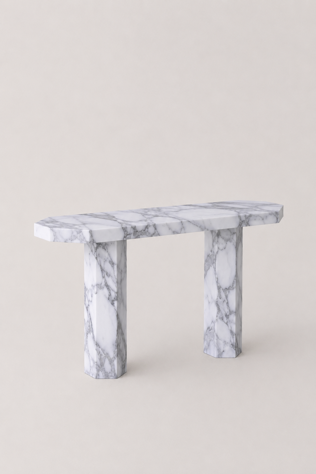 Santorini Marble Console Table