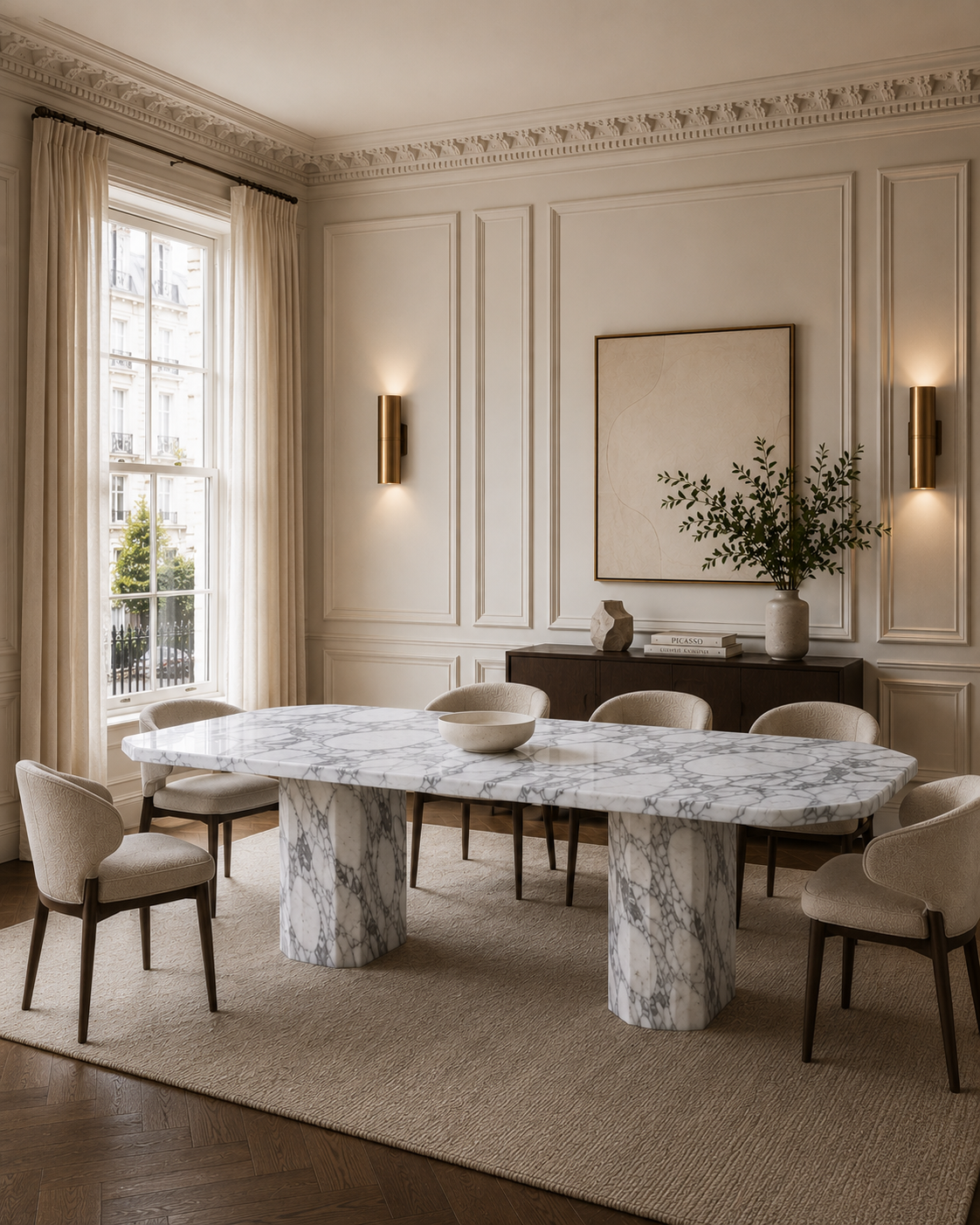 Saint Tropez Marble Dining Table
