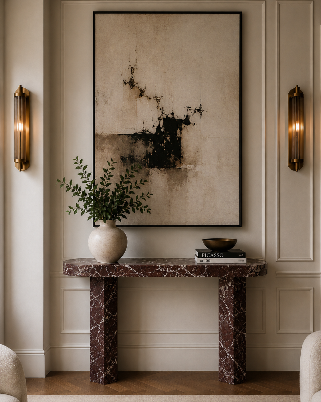 Santorini Marble Console Table