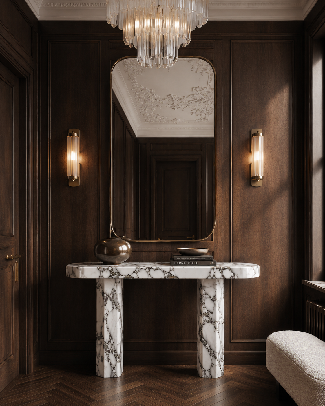 Santorini Marble Console Table
