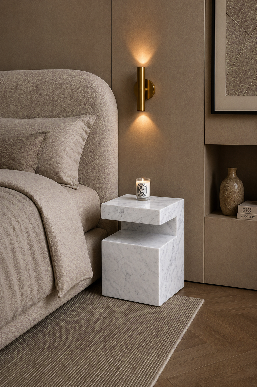 Como Marble Side Table