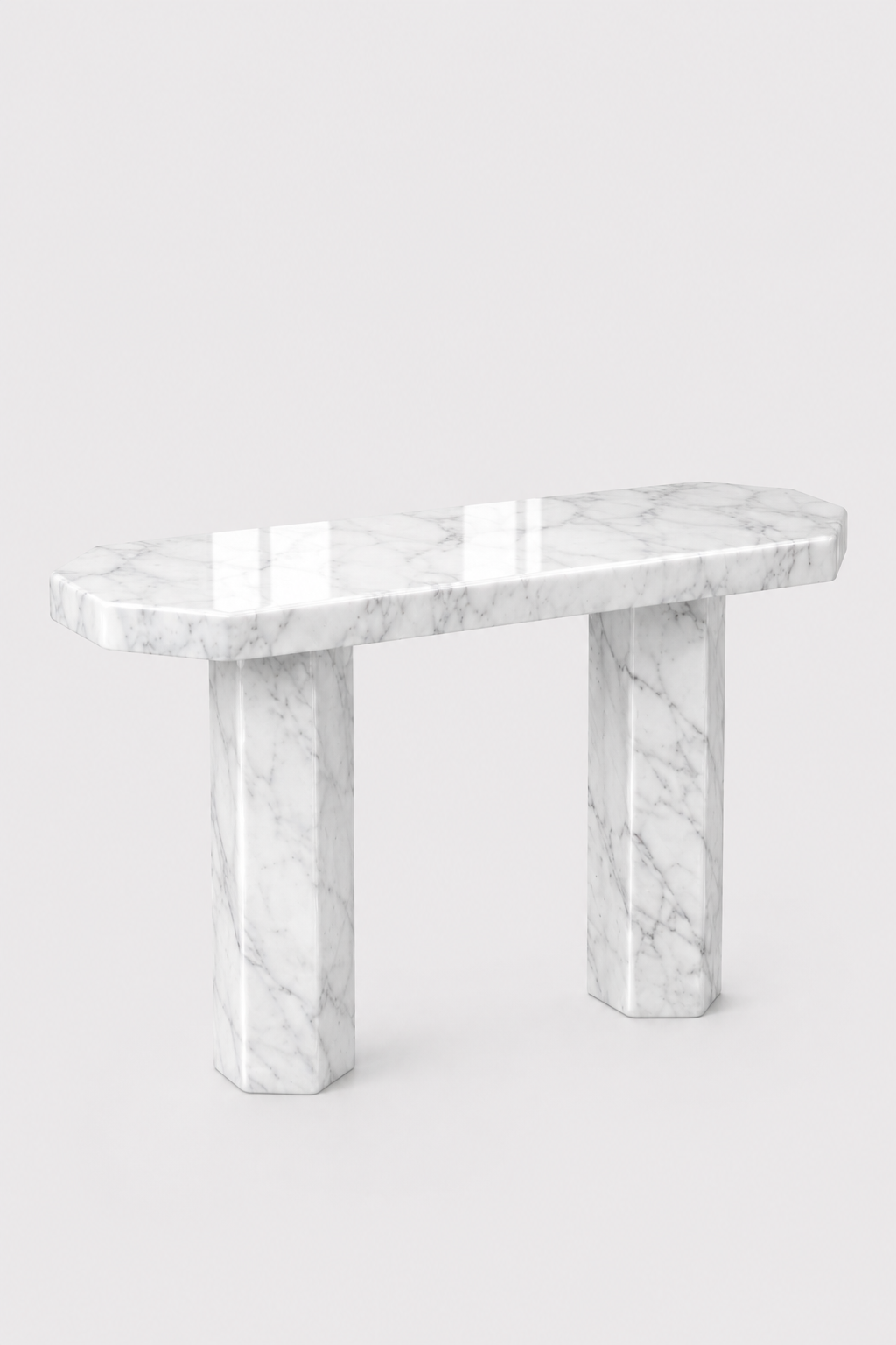Santorini Marble Console Table