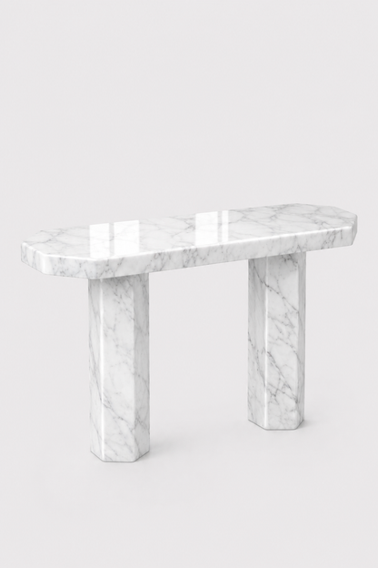 Santorini Marble Console Table