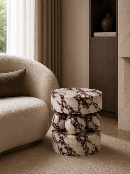 Venice Marble Side Table