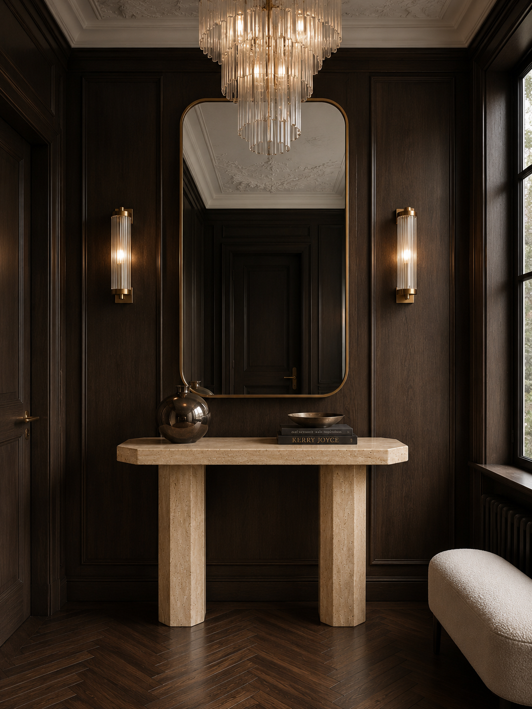 Santorini Marble Console Table
