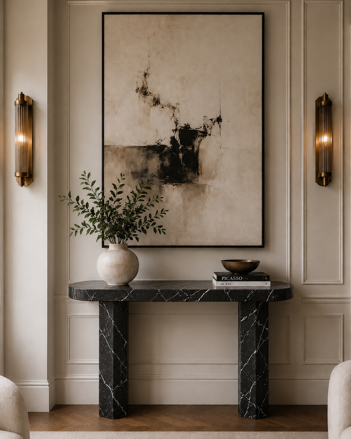 Santorini Marble Console Table