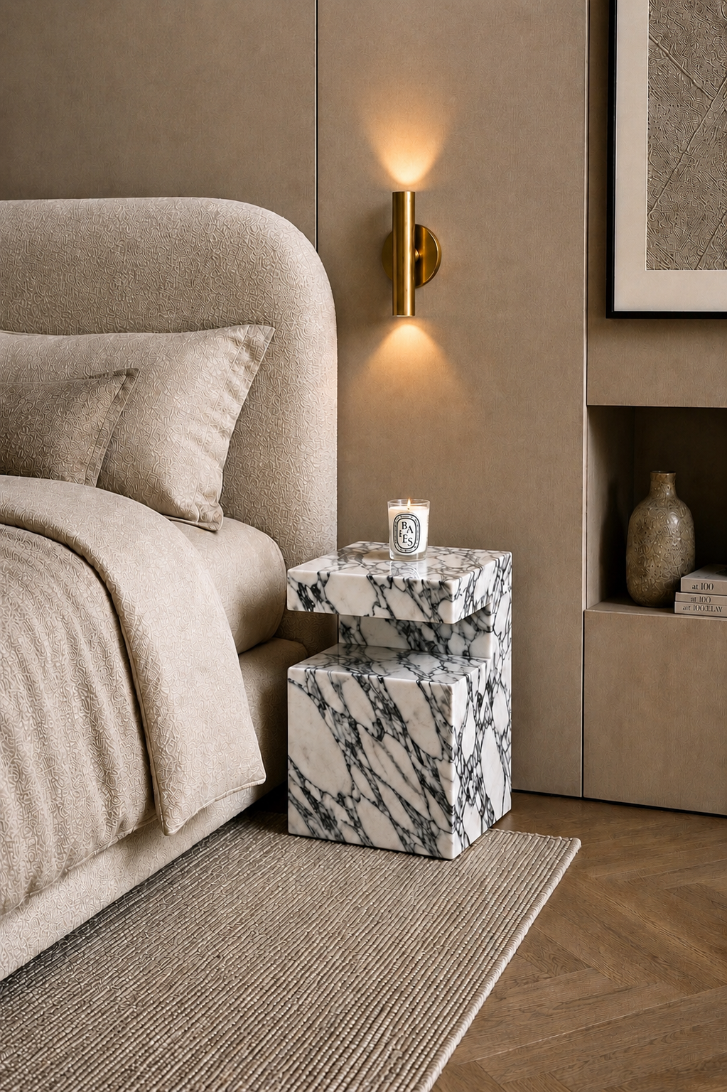 Como Marble Side Table