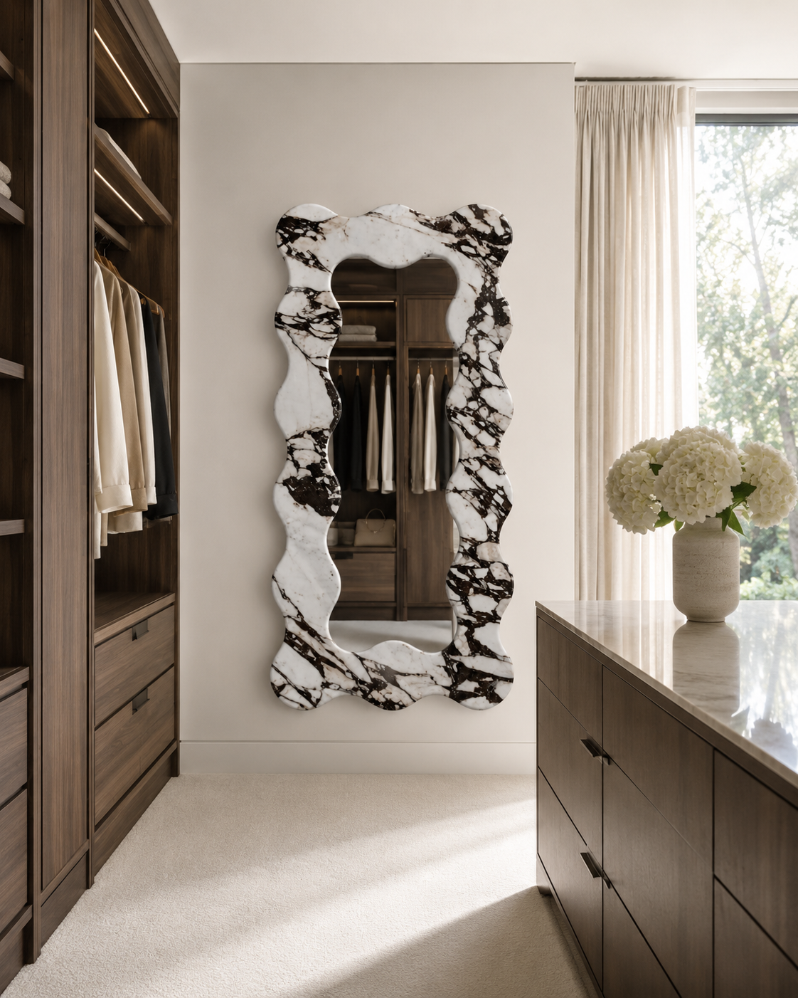 Santorini Marble Mirror