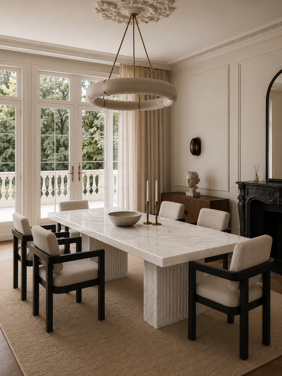 Monaco Marble Dining Table