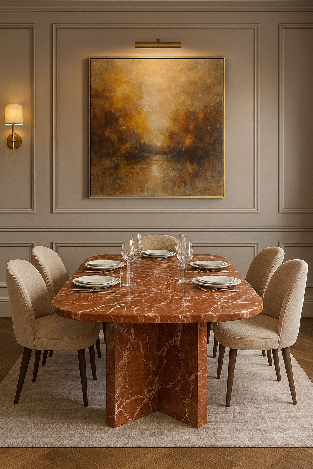 Amalfi Marble Dining Table