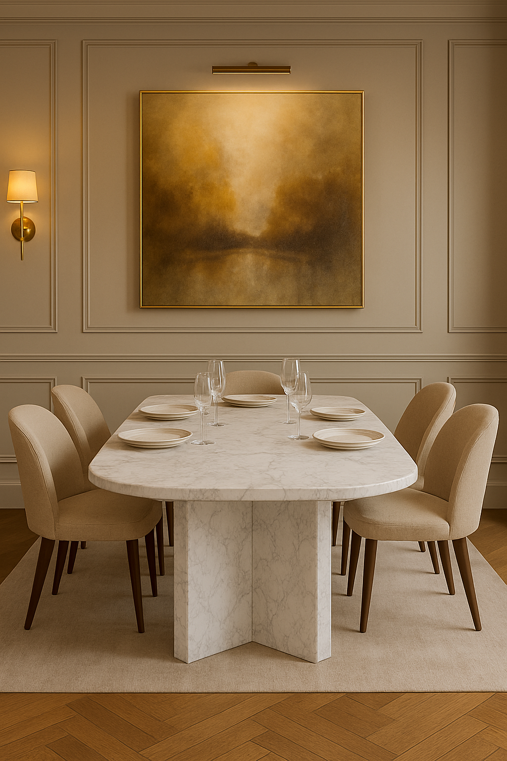 Amalfi Marble Dining Table