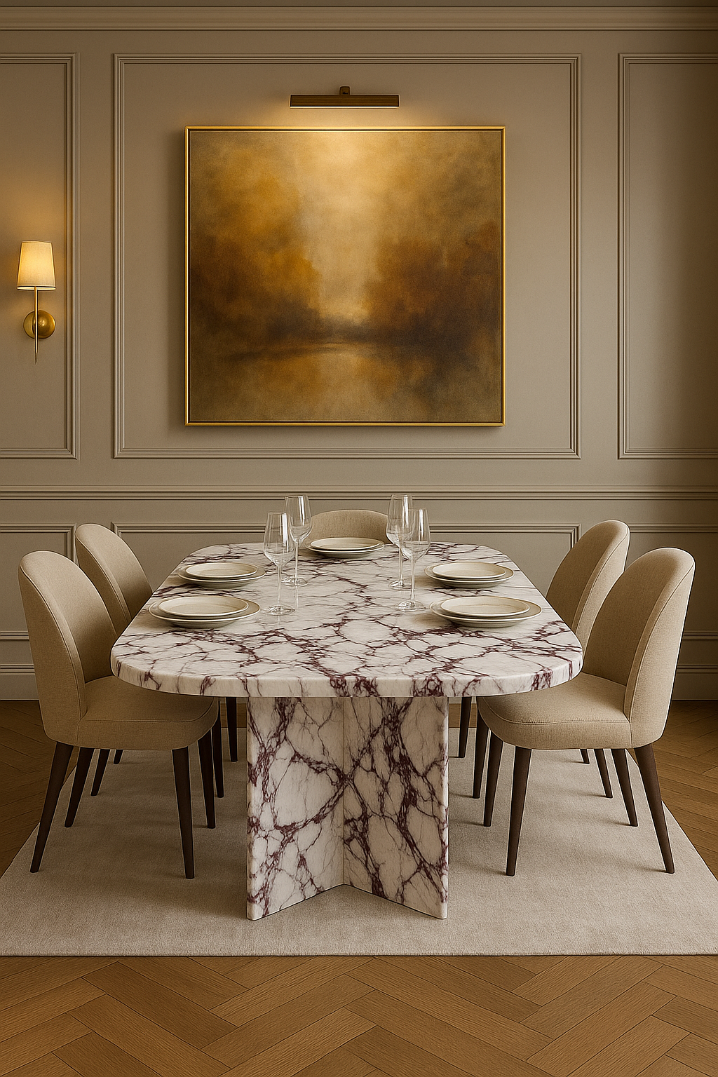 Amalfi Marble Dining Table