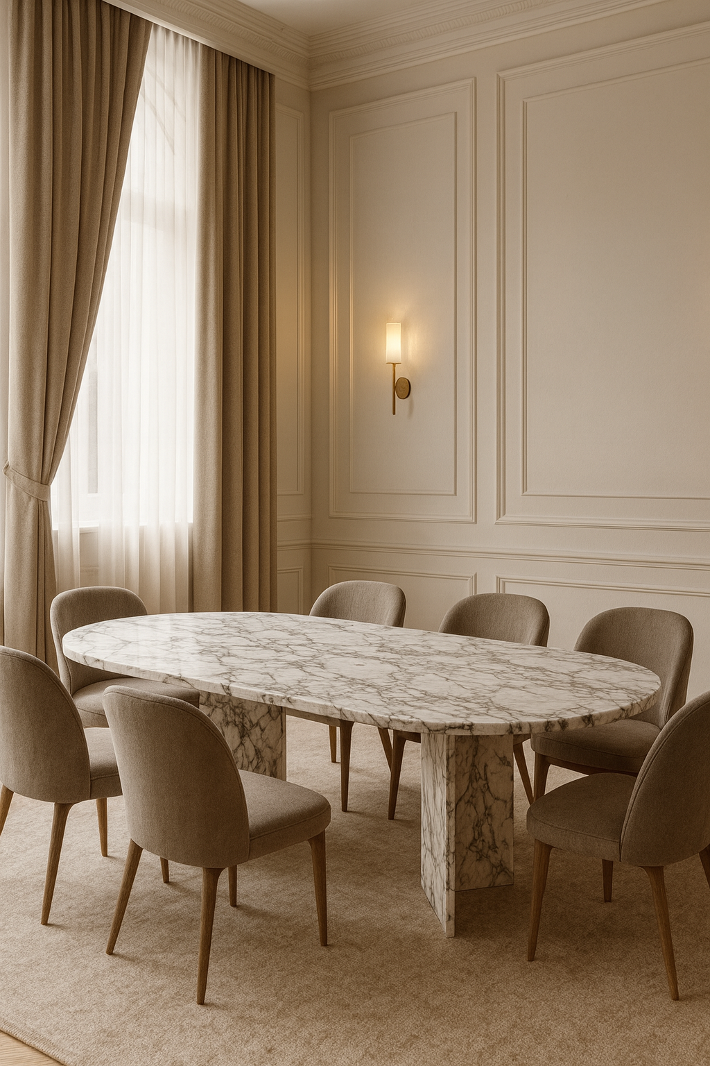 Amalfi Marble Dining Table